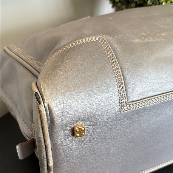Loewe Amazona Grey Silver Lambskin Handbag